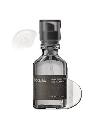 Botalab Deserticola Plus serum – hydrating hair oil in sleek bottle