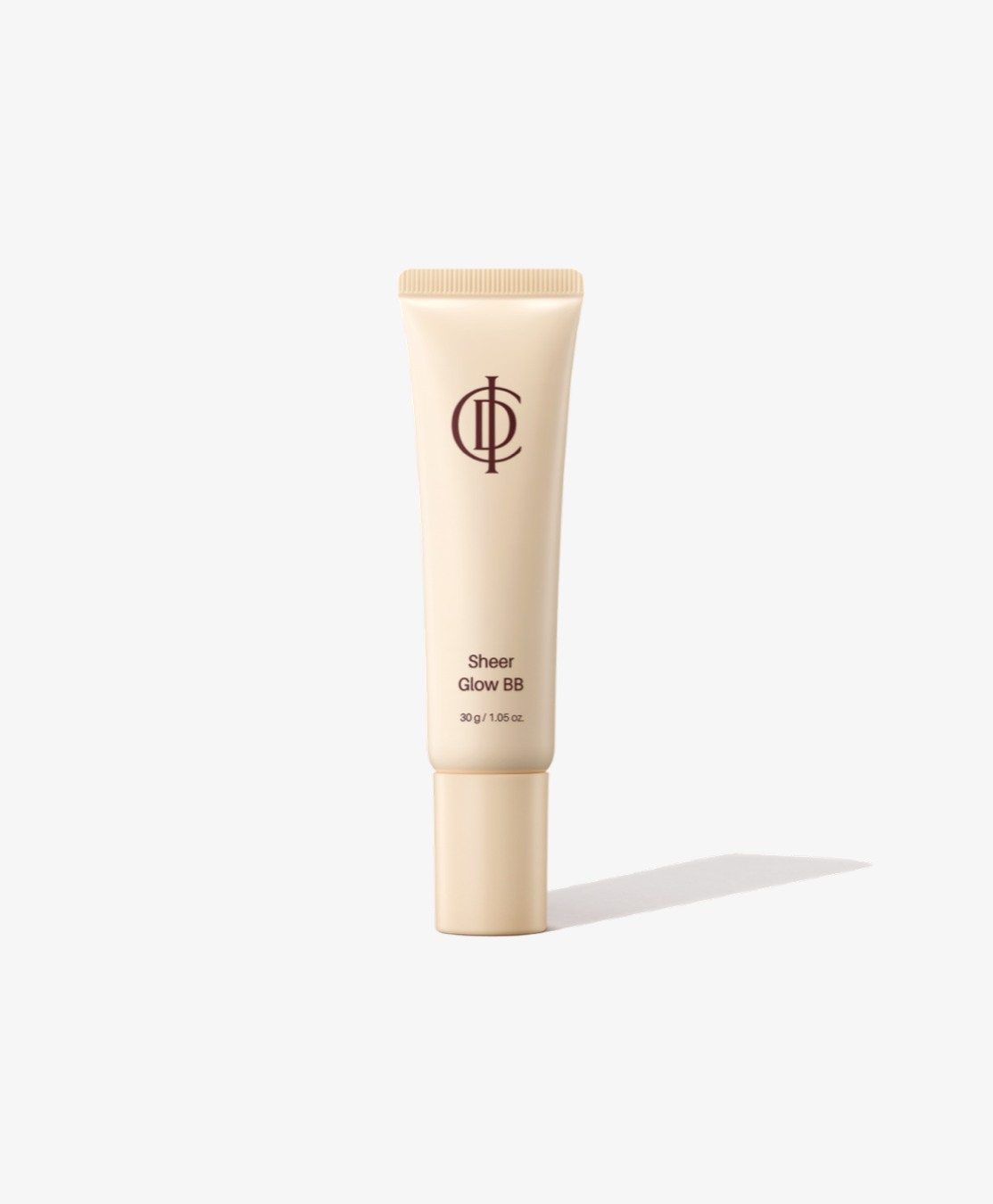 Sheer Glow BB cream tube on a white background